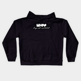 Why do you need a reason to love? (White writting) Kids Hoodie